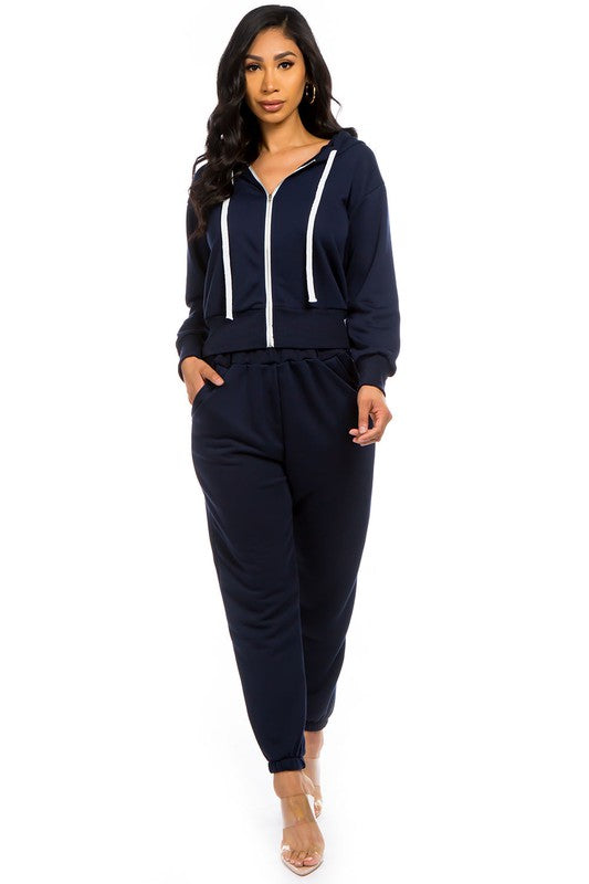 TWO PIECE HOODIE PANT SET