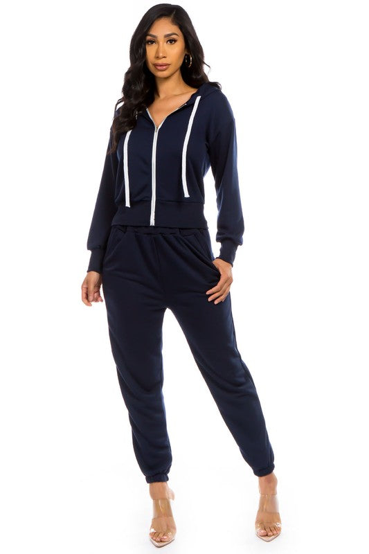 TWO PIECE HOODIE PANT SET