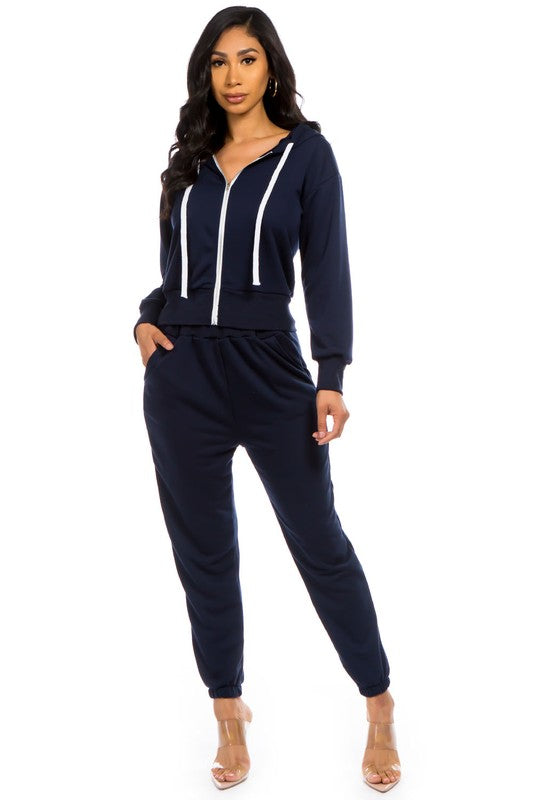 TWO PIECE HOODIE PANT SET