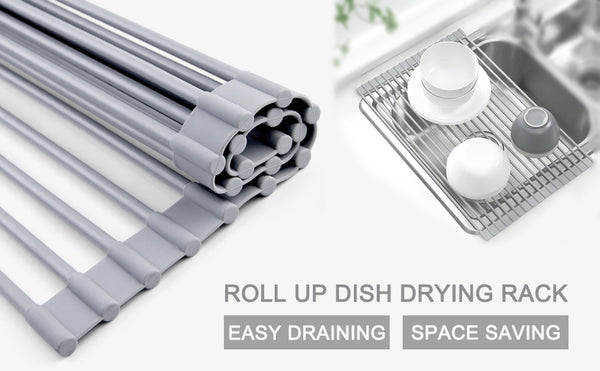 Roll Up Dish Drying Rack