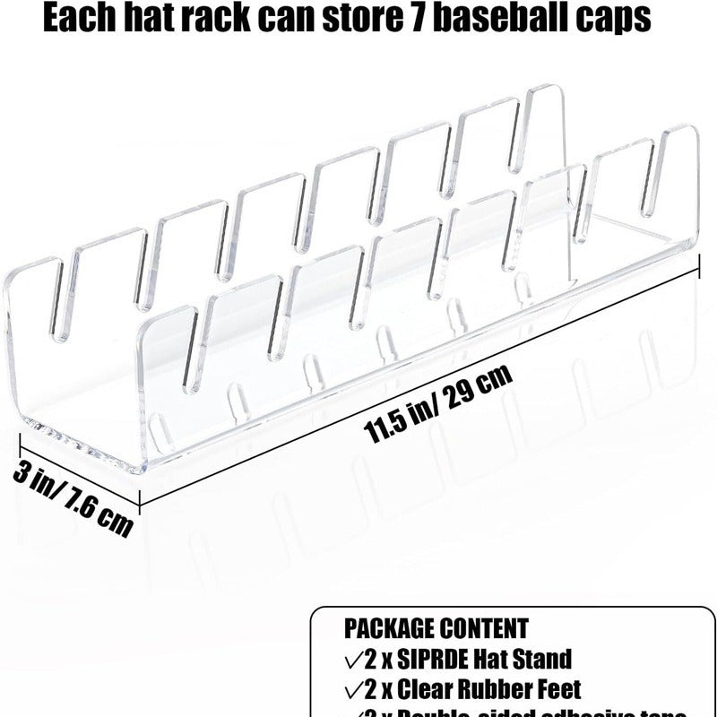 Baseball cap rack