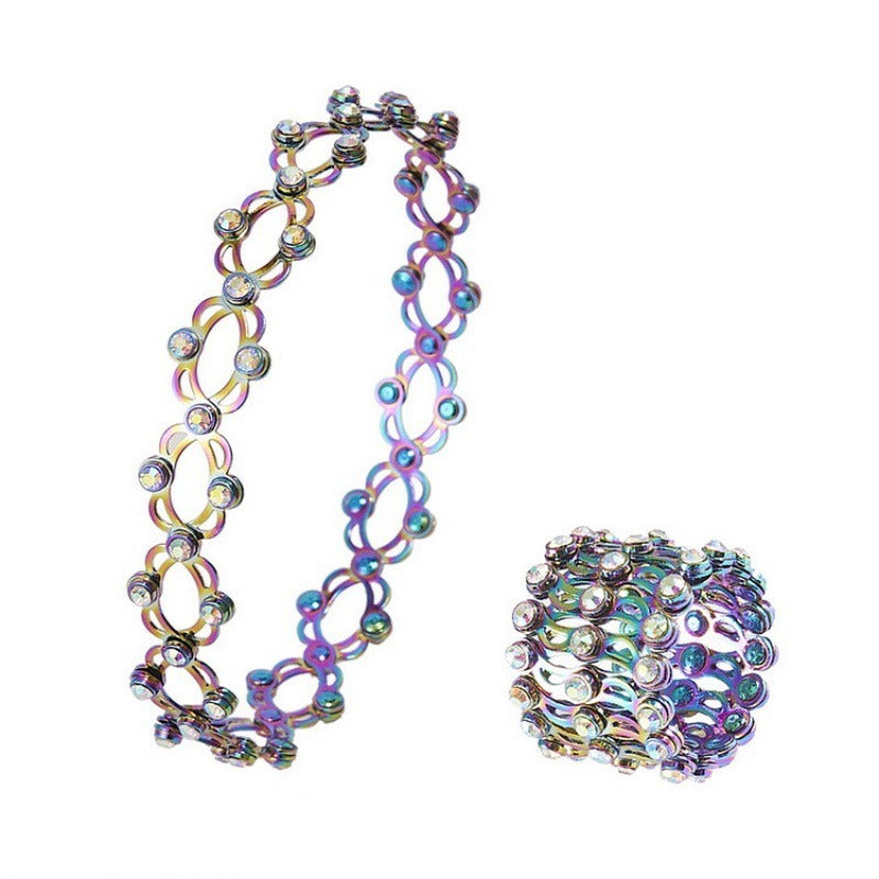 2 In 1 New Creative Magic Stretchable Ring Bracelet